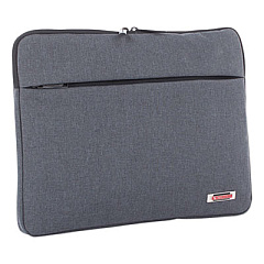 Swiss Mobility Sterling Computer Sleeve, Fits Devices Up to 14.1", Polyester, 1 x 1 x 10.5, Gray (TAC1024SMGRY)