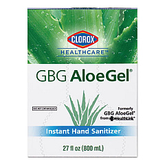 Clorox Healthcare GBG AloeGel Instant Gel Hand Sanitizer, 800 mL Bag-in-a-Box, 12/Carton (32376)