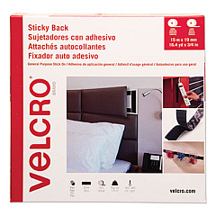 VELCRO Brand Sticky-Back Fasteners, Removable Adhesive, 0.75" x 49 ft, Black (30631)
