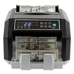 Royal Sovereign Back Load Bill Counter with Counterfeit Detection, 1,400 Bills/min, 12.24 x 10.16 x 7.01, Black/Silver (RBCES200)
