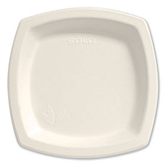 Dart Bare Eco-Forward Sugarcane Dinnerware, Plate, 8.3" dia, Ivory, 125/Pack (8PSC2050CT)
