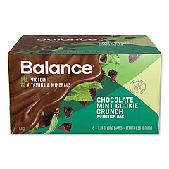 Balance Bar 40-30-30 Nutrition Bar, Chocolate Mint Cookie Crunch, 1.76 oz, 6/Box (NRN53785)