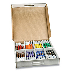 Prang Washable Marker Master Pack, Broad Bullet Tip, Assorted Colors, 200/Carton (80614)