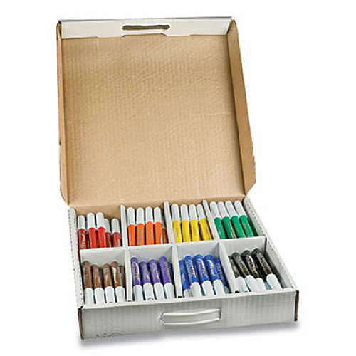 Prang Washable Marker Master Pack, Broad Bullet Tip, Assorted Colors, 200/Carton (80614)