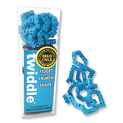 Zorbitz Twiddle Fidget Crunch Shape, Blue, Ages 5 and Up (1474)