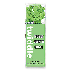 Zorbitz Twiddle Fidget Crunch Shape, Green, Ages 5 and Up (1472)