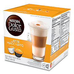 NESCAF Dolce Gusto Capsules, Macchiato, 16/Box (27326BX)