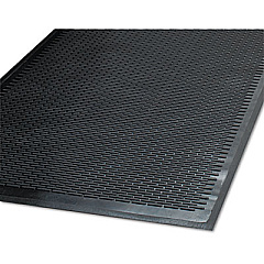 Guardian Clean Step Outdoor Rubber Scraper Mat, Polypropylene, 48 x 72, Black (14040600)