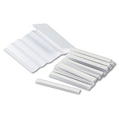 Safco Kwik-File Mailflow-To-Go Mailroom System Label Holders, Side Load, 3 x 0.38, Clear, 20/Pack (90145)