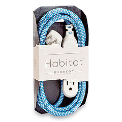 360 Electrical Habitat Accent Collection Braided AC Extension Cord, 8 ft, 13 A, Summer Twilight (360417ST8ES)
