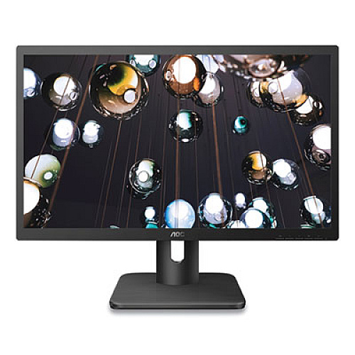 AOC TFT Active Matrix LED Monitor, 21.5" Widescreen, TFT Panel, 1920 Pixels x 1080 Pixels (22E1H)