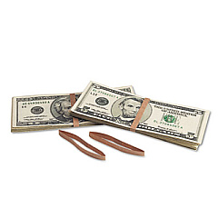 Pap-R Products Blank Paper Bill Bands, 1000/Box, Brown (56725)