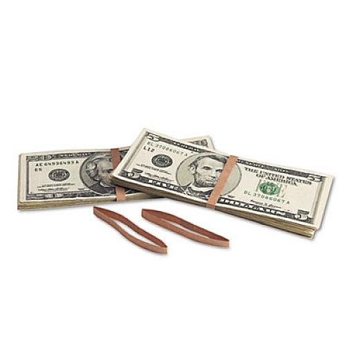 Pap-R Products Blank Paper Bill Bands, 1000/Box, Brown (56725)
