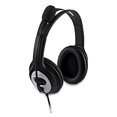 Microsoft LifeChat LX-3000 Binaural Over The Head Computer Headset, Black (JUG00013)