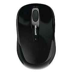 Microsoft Mobile 3500 Wireless Optical Mouse, 2.4 GHz Frequency/16.4 ft Wireless Range, Left/Right Hand Use, Black (GMF00030)