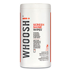 Whoosh! Screen Shine Wipes, Includes 4 x 3 Microfiber Cloth, 70/Pack (1FG70WPENFR)