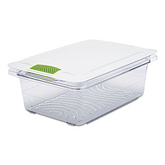 Rubbermaid Commercial FreshWorks Produce Saver, 12 gal, 18 x 9.3 x 9.8, Clear/Green (2052878)