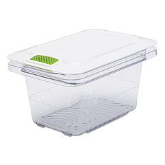 Rubbermaid Commercial FreshWorks Produce Saver, 5 gal, 12 x 9.3 x 9.8, Clear/Green (2052933)