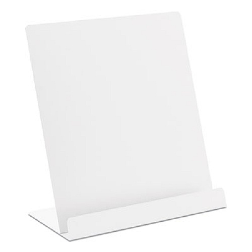 Saunders Tablet Stand or iPads and Tablets, 9.5 x 4.75 x 8.65, Aluminum, White (00889)