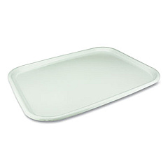 Pactiv Evergreen Laminated Foam Serving Tray, 1-Compartment, 18 x 14 x 0.91, White, 100/Carton (0TK10136)