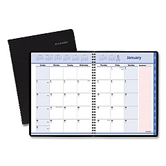 AT-A-GLANCE QuickNotes Special Edition Monthly Planner, 11 x 8.25, Black/Pink Cover, 12-Month (Jan to Dec): 2023 (76PN0605)