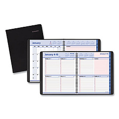 AT-A-GLANCE QuickNotes Special Edition Weekly Block Format Appointment Book, 10 x 8, Black/Pink Cover, 12-Month (Jan to Dec): 2023 (76PN0105)