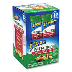 Planters NUT-rition Heart Healthy Mix, 1.5 oz Tube, 12 Tubes/Box (22000496)