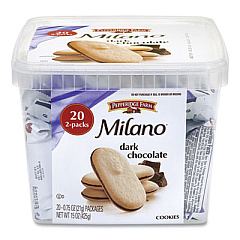 Pepperidge Farm Milano Dark Chocolate Cookies, 0.75 oz Pack, 20 Packs/Box (22000088)