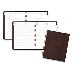 AT-A-GLANCE Signature Collection Distressed Brown Weekly Monthly Planner, 11 x 8.5, Brown Cover, 13-Month (Jan to Jan): 2023 to 2024 (YP90509)