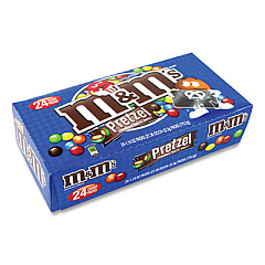 M & M's Pretzel M and M's, 1.14 oz Pack, 24 Packs/Box (20901305)
