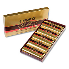 Hershey's GOLDEN ALMOND Chocolate Bar Gift Box, 2.8 oz Bar, 5 Bars/Box (24600060)