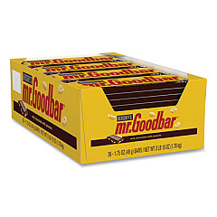 MR. GOODBAR Chocolate Candy Bar, 1.75 oz Bar, 36 Bars/Box (24600185)