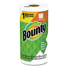 Bounty Kitchen Roll Paper Towels, 2-Ply, White, 48 Sheets/Roll, 24 Rolls/Carton (02914)