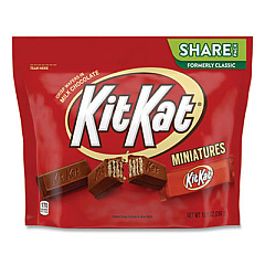Kit Kat Miniatures Milk Chocolate Share Pack, 10.1 oz Bag, 3/Pack (24600425)