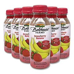 Bolthouse Farms 100% Fruit Juice Smoothie, Strawberry Banana, 15.2 oz Bottle, 6/Pack (90200458)