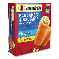 Jimmy Dean Pancakes and Sausage on a Stick, 50 oz Box, 20/Box (90300031)