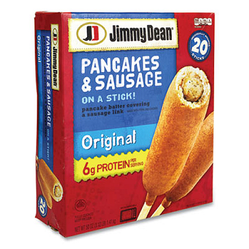 Jimmy Dean Pancakes and Sausage on a Stick, 50 oz Box, 20/Box (90300031)