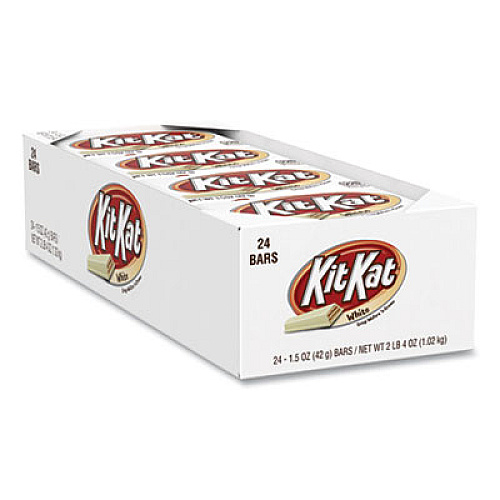 Kit Kat Wafer Bar with White Creme, 1.5 oz Bar, 24 Bars/Box (24600182)