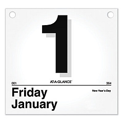 AT-A-GLANCE Today Is Daily Wall Calendar Refill, 8.5 x 8, White Sheets, 12-Month (Jan to Dec): 2023 (K450)