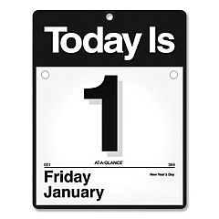 AT-A-GLANCE Today Is Wall Calendar, 9.5 x 12, White Sheets, 12-Month (Jan to Dec): 2023 (K400)