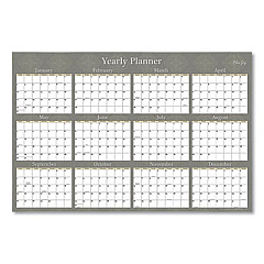 Blue Sky Adrianna Laminated Erasable Wall Calendar, 36 x 24, White/Taupe Sheets, 12-Month (Jan to Dec): 2023 (100032)