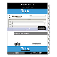 AT-A-GLANCE 1-Page-Per-Day Planner Refills, 11 x 8.5, White Sheets, 12-Month (Jan to Dec): 2023 (49112521)