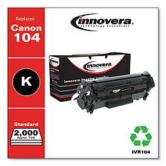 Innovera Remanufactured Black Toner, Replacement for 104 (0263B001AA)