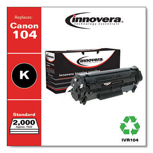 Innovera Remanufactured Black Toner, Replacement for 104 (0263B001AA)