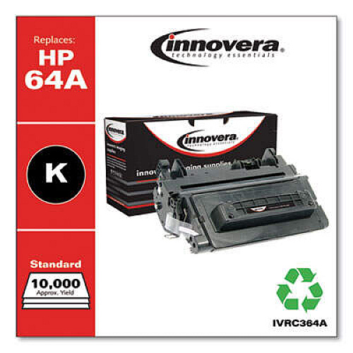 Innovera Remanufactured Black Toner, Replacement for 64A (CC364A)