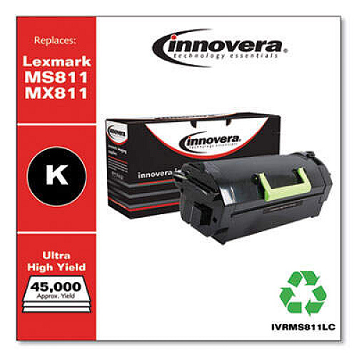 Innovera Remanufactured Black Ultra High-Yield Toner, Replacement for MS811/MX811