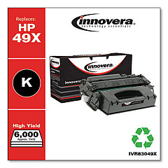 Innovera Remanufactured Black High-Yield Toner, Replacement for 49X (Q5949X)