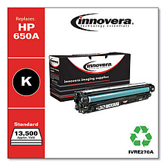 Innovera Remanufactured Black Toner, Replacement for 650A (CE270A)