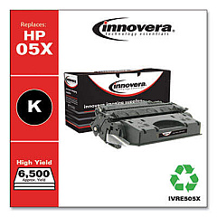 Innovera Remanufactured Black High-Yield Toner, Replacement for 05X (CE505X)