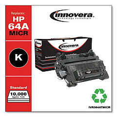 Innovera Remanufactured Black MICR Toner, Replacement for 64AM (CC364AM)